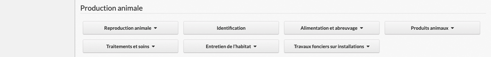 Interventions prod animale